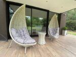 Sillón de relax Kea de aluminio y ratán sintético para exteriores