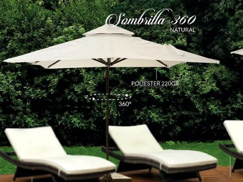 Sombrilla Premium 360º para exterior